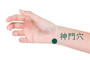 香港中醫治療失眠常用穴位圖 神門穴